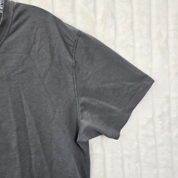 BYLT Men's Gray Drop Cut SS Lux Performance Gym Workout Tshirt Size L - Picture 4 of 12